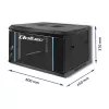 Qoltec 54462 RACK kast 19 | 6U | 600 x 370 x 450