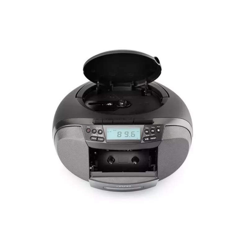 Radio-speler JVC RC-E444B zwart met cd-speler en FM-tuner