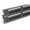 DIGITUS - Patchpanel - RJ-45 X 48 - grijs, RAL 7035 - 2U - 48 poorten (DN-91648U)