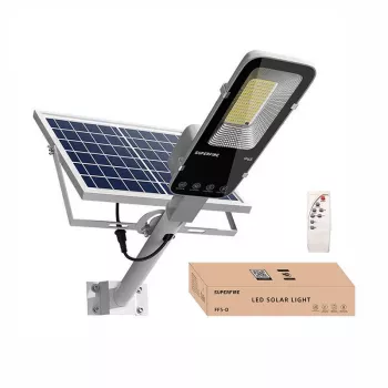 LED-solarlamp Superfire FF5-D 486W 1400 lm – buitenverlichting voor gevels, geïntegreerde zonne-energie