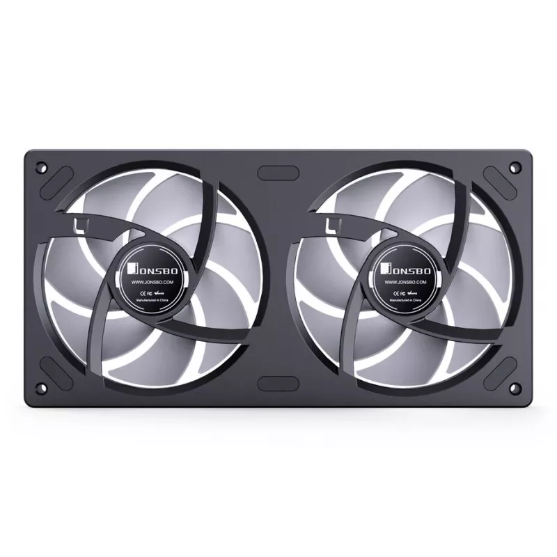 Ventilator Jonsbo ZB-240 240mm ARGB PWM zwart — Infinity-Mirror-ontwerp