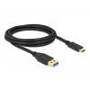 Kabel DeLOCK SuperSpeed USB (USB 3.2 Gen 2) Type-A naar Type-C 2 m