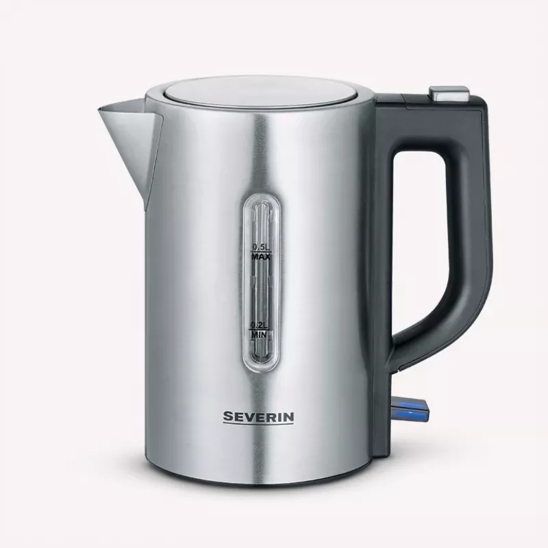 Severin WK3647 waterkoker roestvrij staal-geborsteld zwart (WK3647)