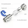 Easy-installation IEC/Koax-doos (zilver/blauw, 6,5 - 8,0 mm)