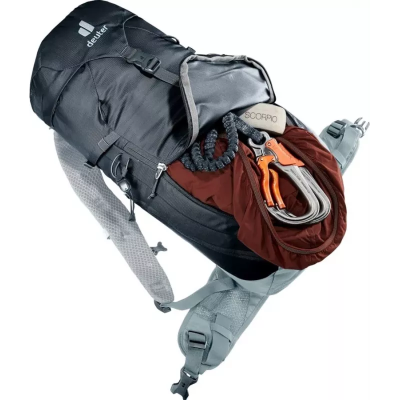 Rugzak DEUTER Trail 18 I — dagrugzak, 18 L, zwart/schiefer