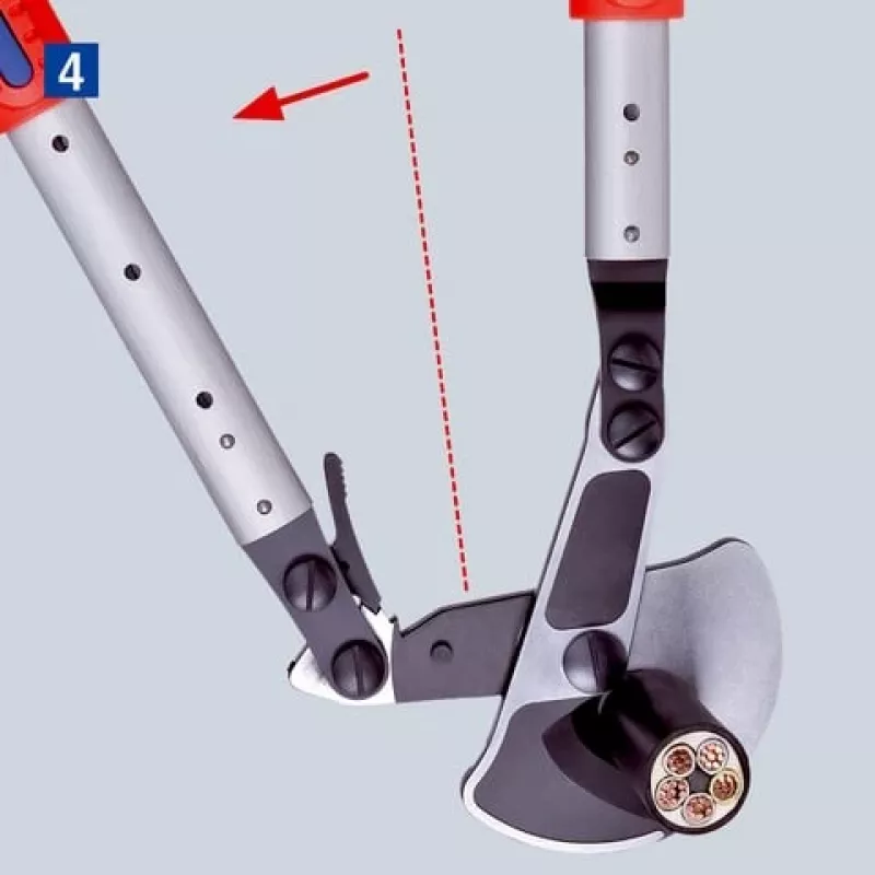 Kabelschaar Knipex 9532038, ratelsnijgereedschap voor kabel