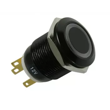 Computerbehuizingonderdeel Lamptron LAMP-SW1913L-H — staal, zwart, diameter 2,2 cm