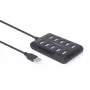 USB-hub Gembird UHB-U2P10P-01 — 10-poorts USB 2.0-hub