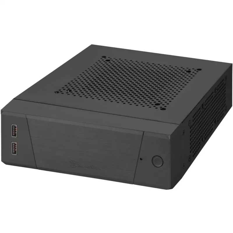 SilverStone MILO ML10 - USFF - Mini-ITX - zonder voeding - zwart - USB/audio (SST-ML10B)