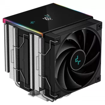 CPU-luchtkoeler DeepCool AK620 Digital SE, dual-tower, 6x Ø6mm heatpipes, 2x 120mm PWM-ventilatoren, RGB, hoogte 161 mm