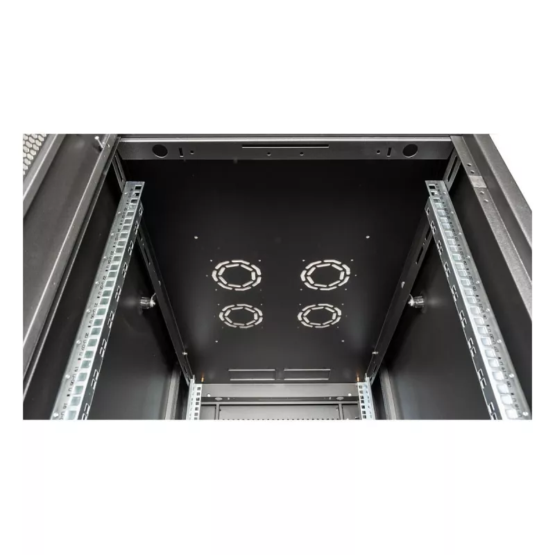ROLINE 19-inch serverrack Basic 26 HE, 600x1000 BxD geperforeerd zwart