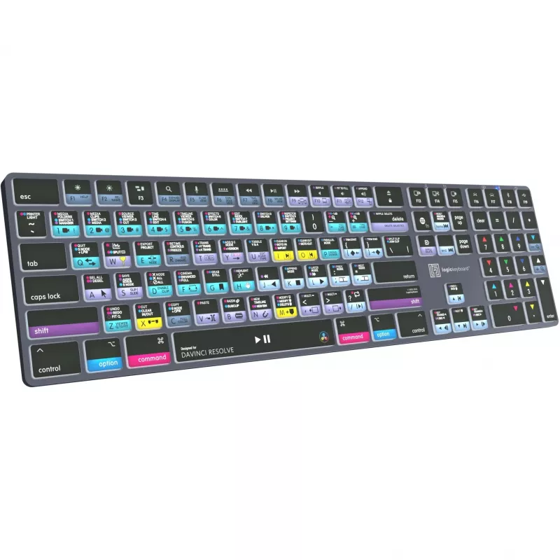 Logickeyboard LKB-RESB-TM-UK Office Bluetooth QWERTY toetsenbord grijs titanium