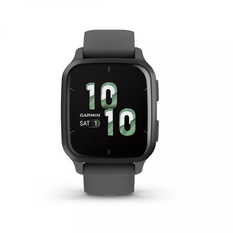 Smartwatch GARMIN Venu Sq 2 — 1,4 inch AMOLED, 40 mm behuizing, leigrijs, GPS, SpO2, NFC