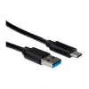 ROLINE RM USB 3.2 Gen 1 kabel, A-C, ST/ST, zwart, 0,5 m
