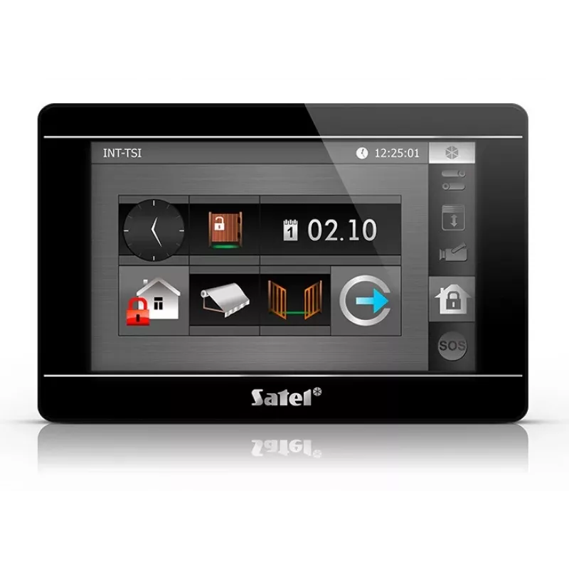 Touchscreen-bedieningspaneel SATEL INT-TSI-B 7-inch lcd-wandpaneel voor beveiligingssystemen