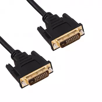Akyga AK-AV-06 DVI-D Dual-Link-kabel (24+1), stekker op stekker, 1,8 m, zwart