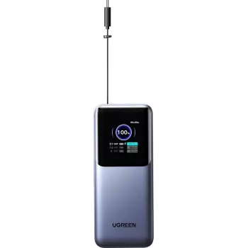 Draagbare powerbank UGREEN 20.000 mAh 165W (55987B) voor het opladen van laptops, telefoons en tablets