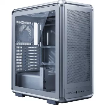Cooler Master MasterFrame 500 Mesh PC-behuizing, midi-tower, E-ATX, gehard glas – zilver