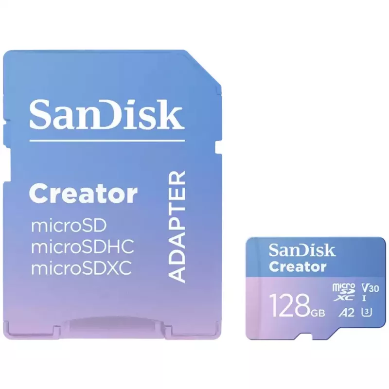 SanDisk Creator - flashgeheugenkaart (microSDXC-naar-SD-adapter inbegrepen)