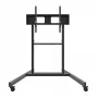 Monitorwagen EDBAK TR19 voor beeldschermen tot 130 kg, blad 1000×600 mm