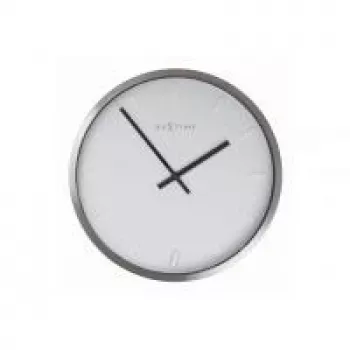 NeXtime klok 2991st Paniki, Ø34 cm, wand, wit