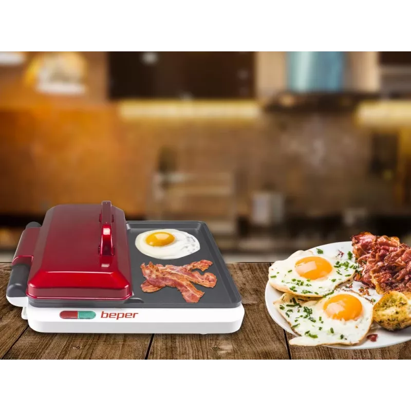 Beper P101CUD500 Party Line elektrische grill met 4 bakplaten