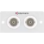 Aansluitdoos 2 x BNC Kindermann 7444000538