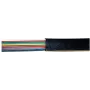 Platte telefoonkabel S/CONN 76109-50 50 m zwart
