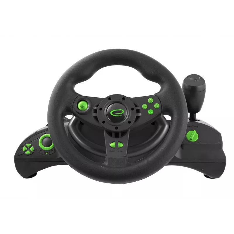 Esperanza EGW102 gaming controller stuurwiel pc, PlayStation 3 digitaal USB zwart, groen