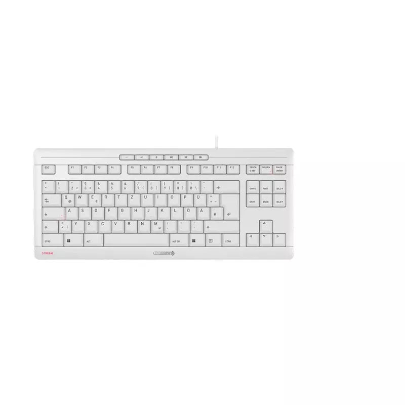 CHERRY STREAM TKL toetsenbord universeel USB QWERTZ Duits wit