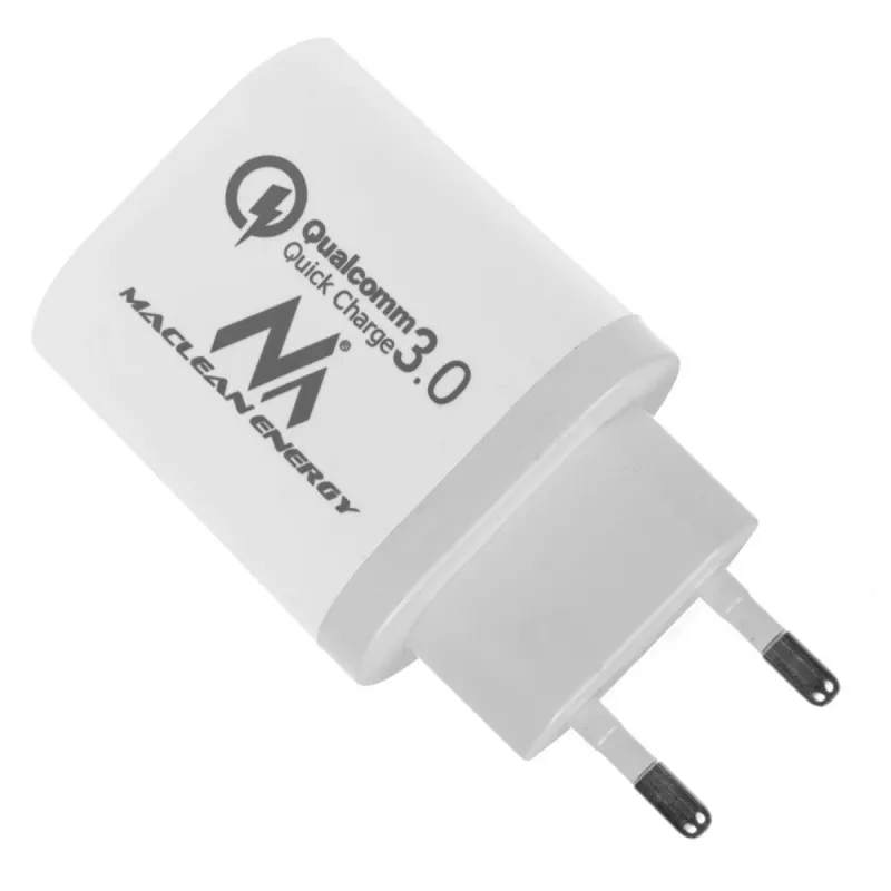 Wandlader MACLEAN MCE479W — 3-poorts USB-snellader, 18W totaalvermogen