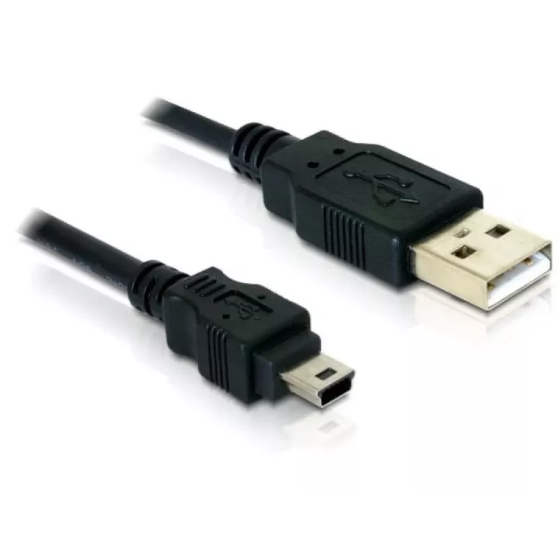 USB-kabel DeLOCK 82252 USB 2.0 1,5 m USB A mini-USB B zwart