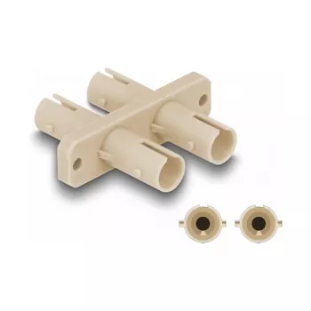 DeLOCK glasvezelkoppelaar ST duplex bus op ST duplex bus beige
