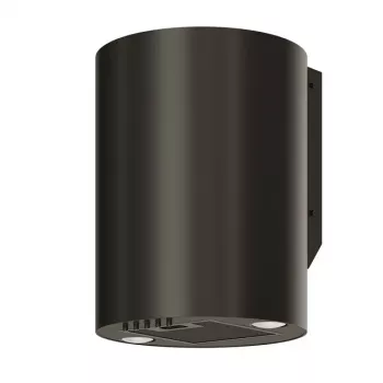 Afzuigkap MAAN Elba Mini WPB 431, zwart staal, 120–300 m³/h, geluidsniveau 55–61 dB, hoogte 400 mm, elektronische bediening met display en afstandsbediening