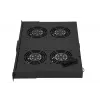 Ventilatorpaneel Extralink 19 inch 4 ventilatoren met thermostaat