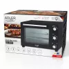 Elektrische compacte tafeloven Adler AD 6026 – 48 l inhoud, 1800 W, vrijstaand, mechanische timer