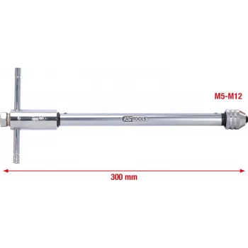 KS Tools 331.0675 gereedschaphouder met omschakelbare ratelkop, 320 mm