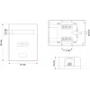 Alantec GN005 netwerkaansluitdoos, Cat5e, wit
