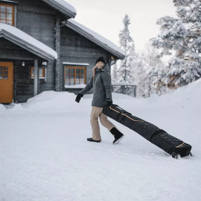 Thule 5162 Roundtrip rollende skitas 192 cm zwart