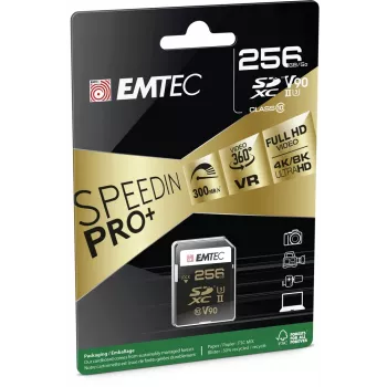 Flashgeheugen Emtec 256 GB UHS-II SpeedIN Pro+