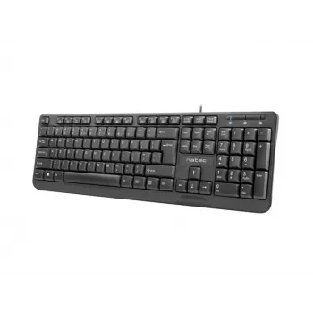 NATEC toetsenbord TROUT SLIM USB, US-layout, zwart