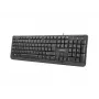 NATEC toetsenbord TROUT SLIM USB, US-layout, zwart