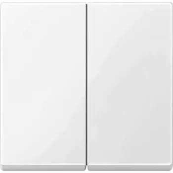 Lichtschakelaar Merten 432519 — thermoplast wit, drukknopbediening, enkelvoudig frame