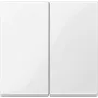 Lichtschakelaar Merten 432519 — thermoplast wit, drukknopbediening, enkelvoudig frame