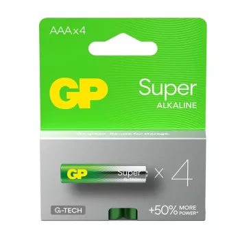 Alkalinebatterijen LR03 /SSS GP Super 4-pack