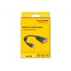 DeLOCK 61549 seriële kabel zwart 0,25 m USB Type-A RS-232