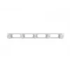 Rack kabelgeleidingspaneel LANBERG AK-1205-S, 1U metaal, 19 inch (48,3 cm), diepte 80 mm, grijs