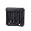 Batterijoplader Gembird BC-USB-03 USB-compatibel AA AAA zwart