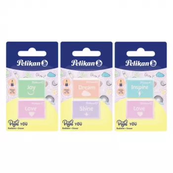 Gum Pelikan 606196 kunststof gesorteerde kleuren 2 stuks