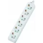 Verlengsnoer Dexlan 994910 4m 6 stopcontacten binnen wit